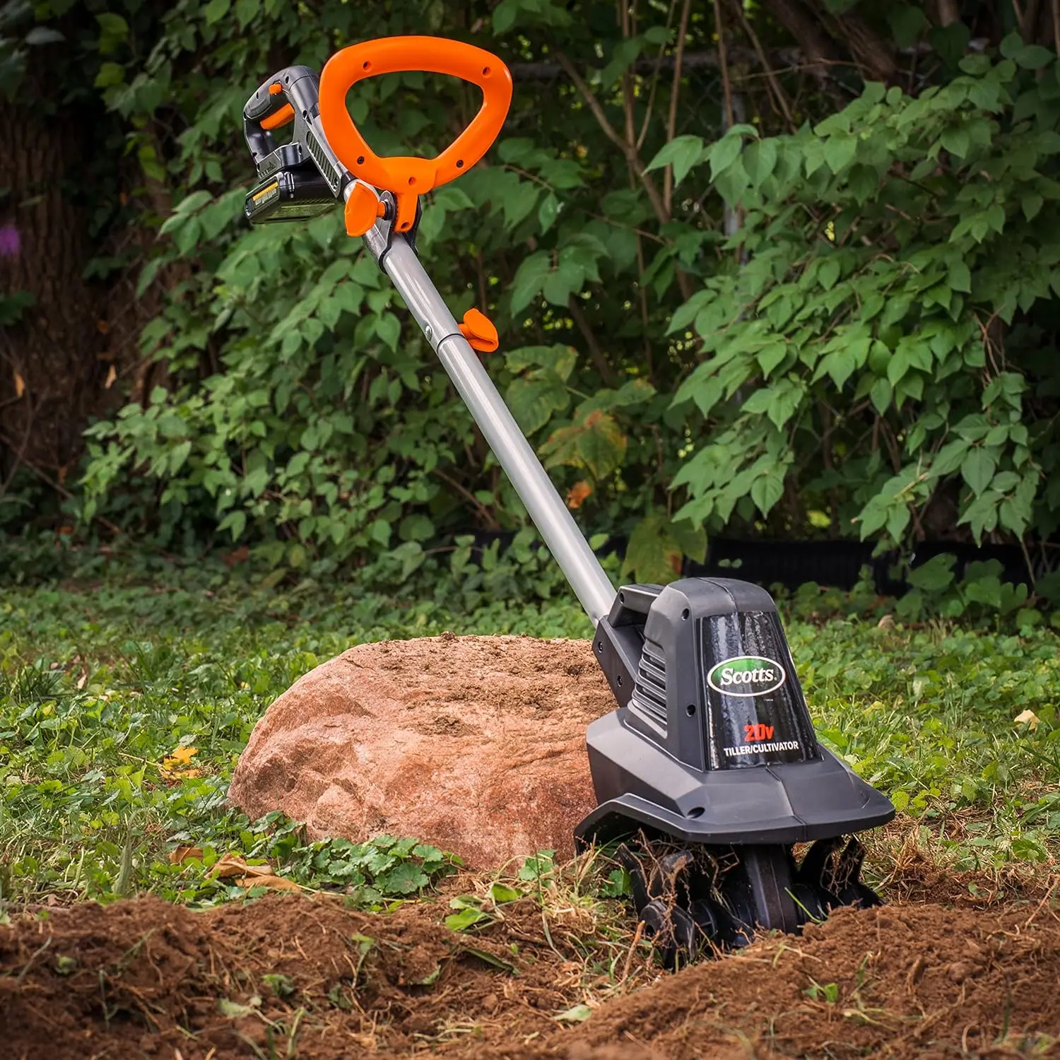 Imagem -03 - Cordless Jardim Tiller Cultivador Ferramentas Elétricas ao ar Livre Tc70020s 20 Volts 7.5 2ah Bateria e Carregador Rápido Incluído