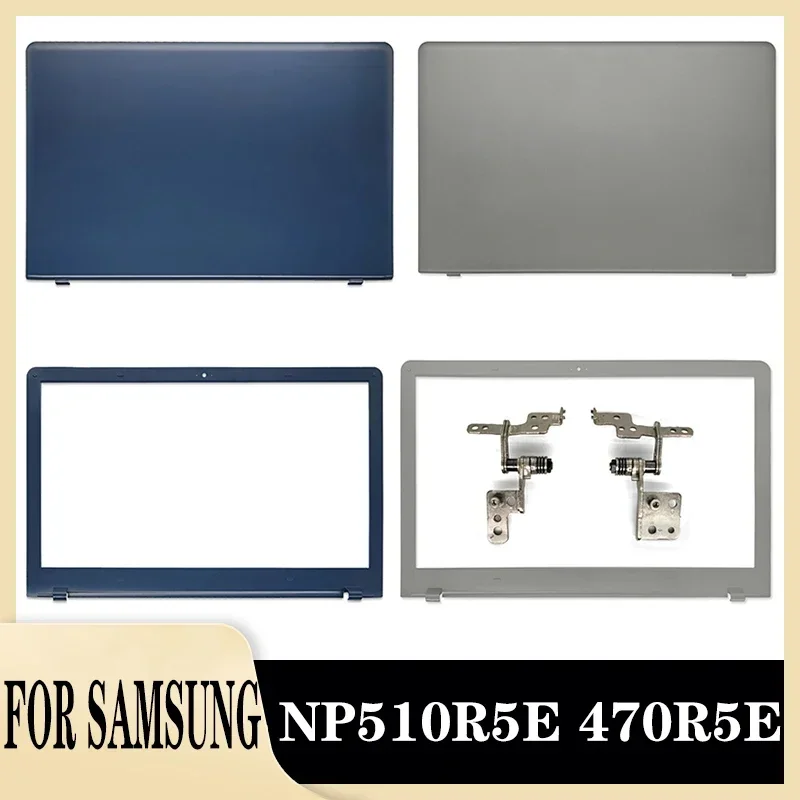 New for NP510R5E NP470R5E 510R5E 470R5E LCD Back Cover /Front Bezel/Hinges Laptop Housing Cover Plastic Laptop Case