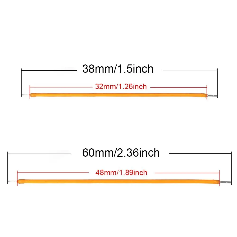 DIY 38mm 60mm LED Filament DC3V Soft LED Bead Incandescent Flexible Filament