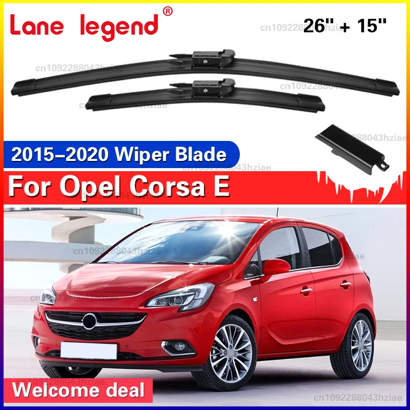 For Opel Corsa E 2015-2020 2016 2017 2018 2019 Wiper Front Wiper Blades Windshield Windscreen Window Brushes 26