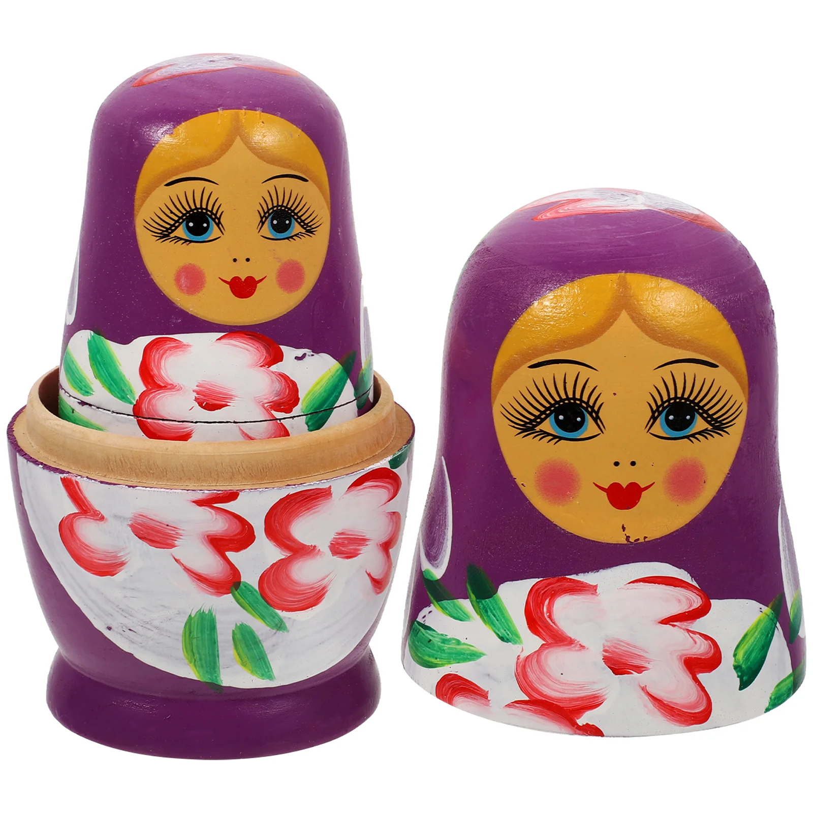 7 Layer Matryoshka Wooden Kit Ornament Making Dolls for Kids Children Craft Russian Nesting Toy