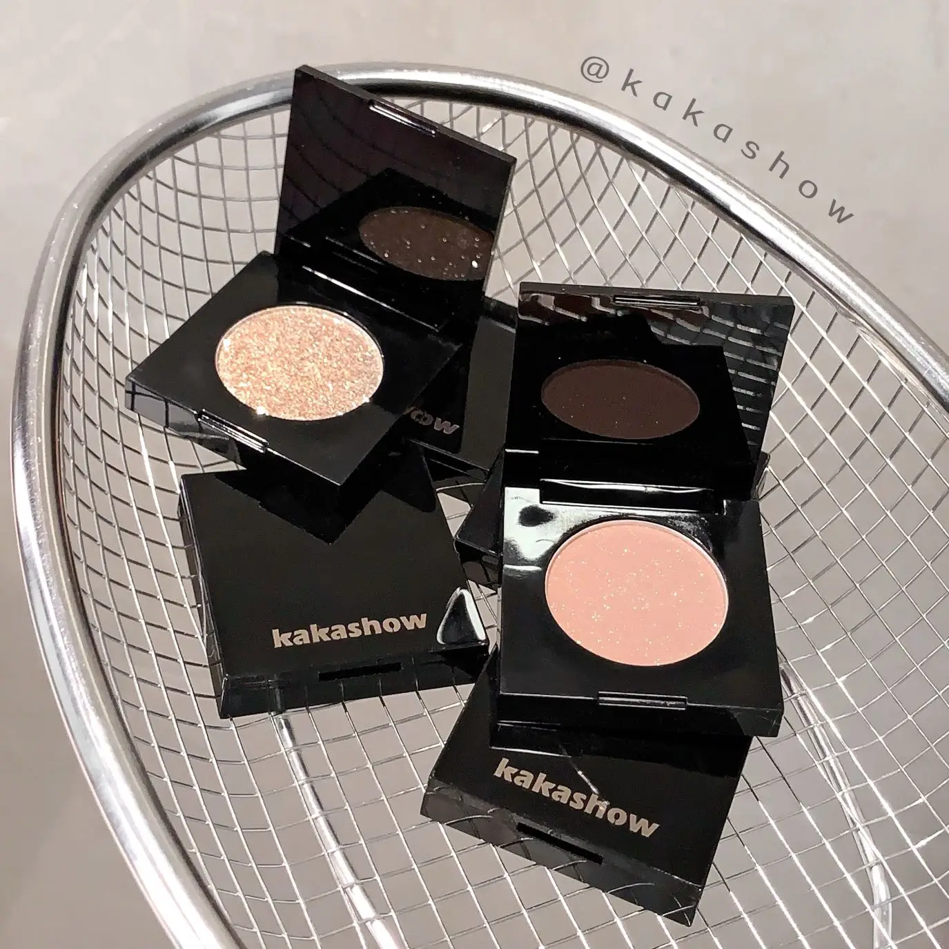 Black Square Single Eyeshadow Pan Matte Shimmer Glitter Pigmented Blendable Portable Eye Makeup Multiple Shades view 5