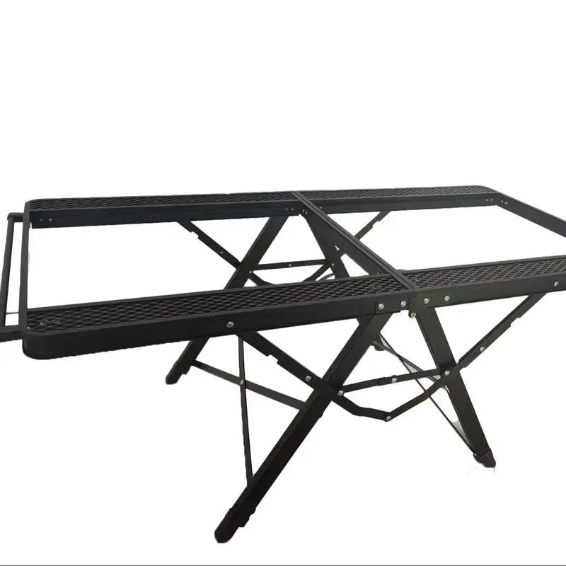 Portable Folding Camping Kitchen Table Small Outdoor Dining Station with Burner Single Compact Design for Picnic Hiking