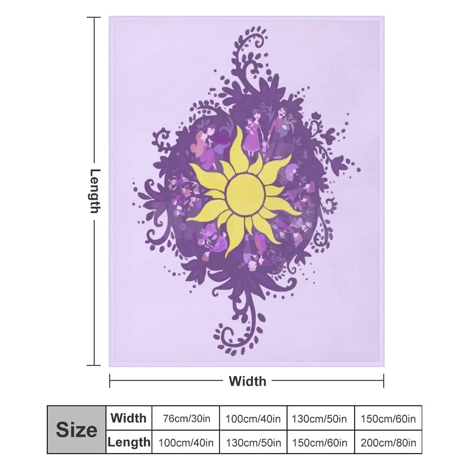 Tangled - Sun - Kingdom Dance Throw Blanket christmas decoration Multi-Purpose Sofa Loose Blankets
