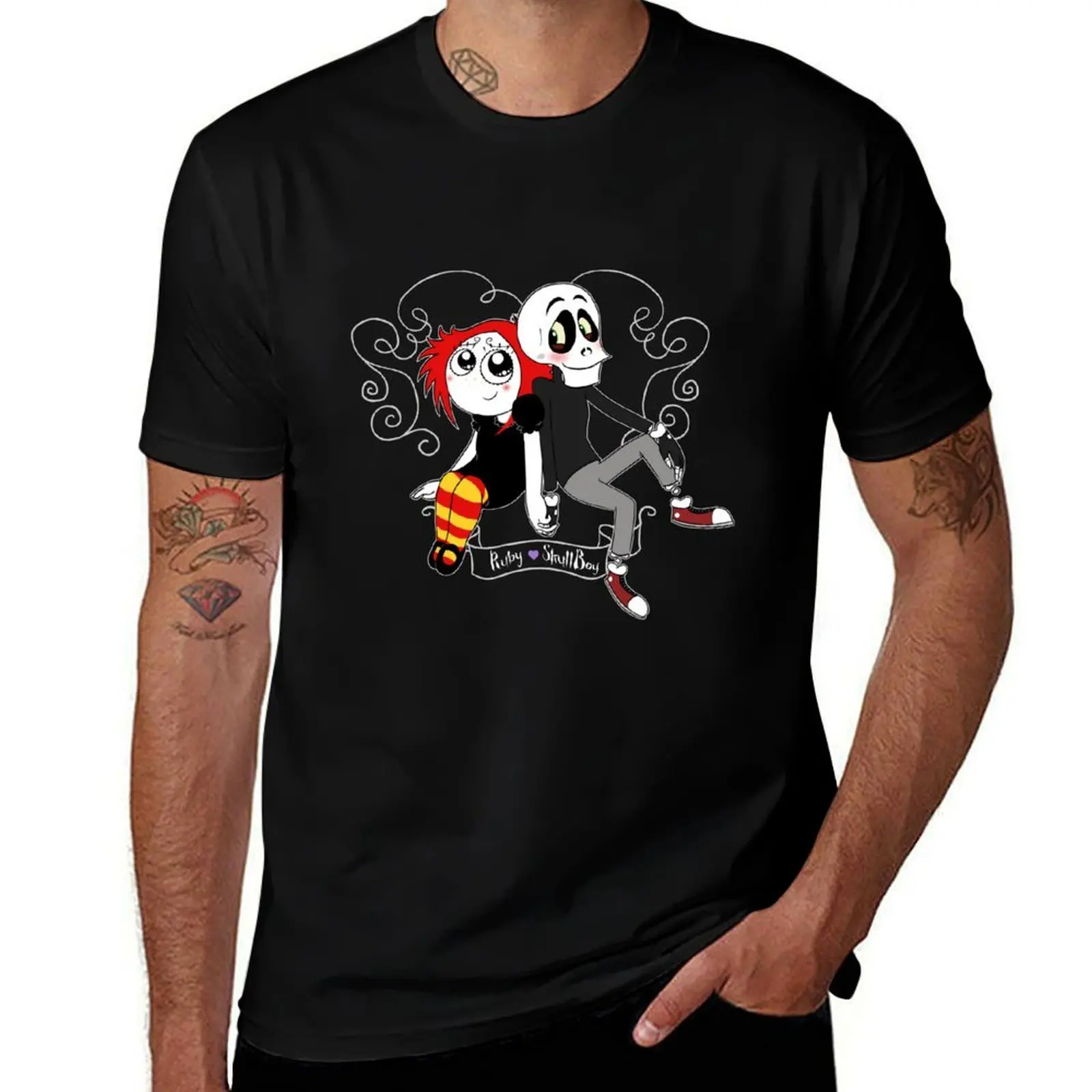 Ruby and Skullboy Young Love T-Shirt Holiday Lightweight T-Shirt