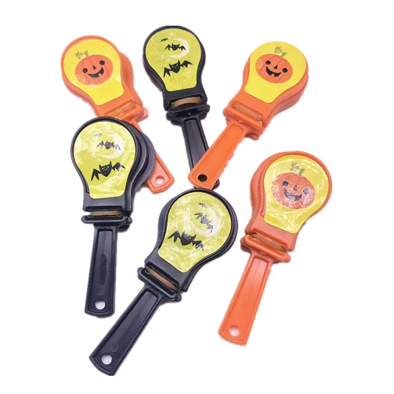 10Pcs Halloween Small Hand Clap Toy Children Cheering Props Giveaways Gifts Hand Clapping Toy Festival Plastic Mini Hand Clapper