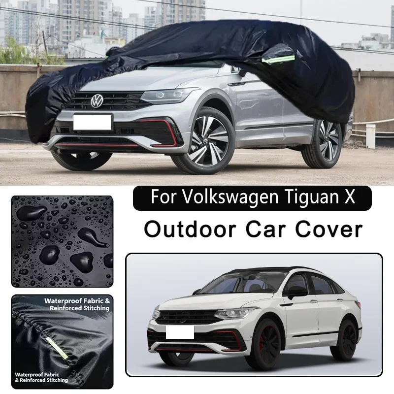 

Чехлы для автомобилей Volkswagen Tiguan X, водонепроницаемые, пылезащитные, для защиты от солнца, дождя и снега, из плотной ткани Оксфорд, автомобильные аксессуары