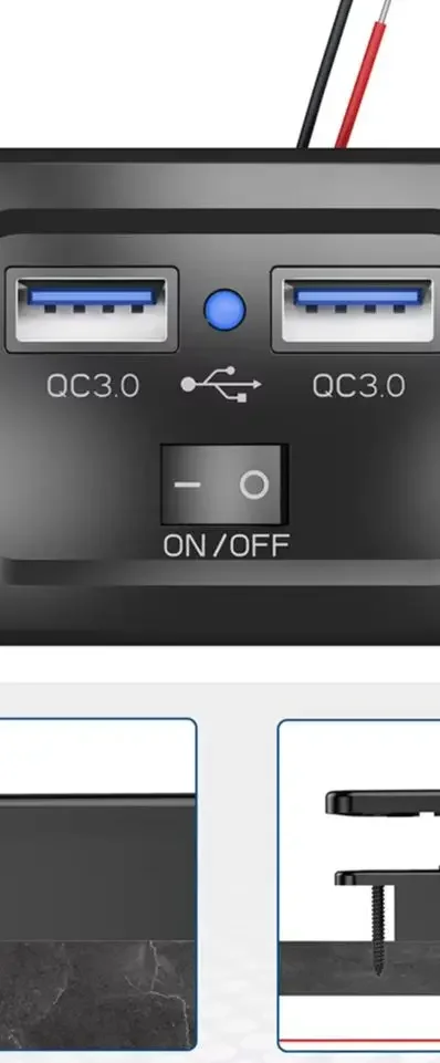 12V Qc 3.0 Dual Usb…