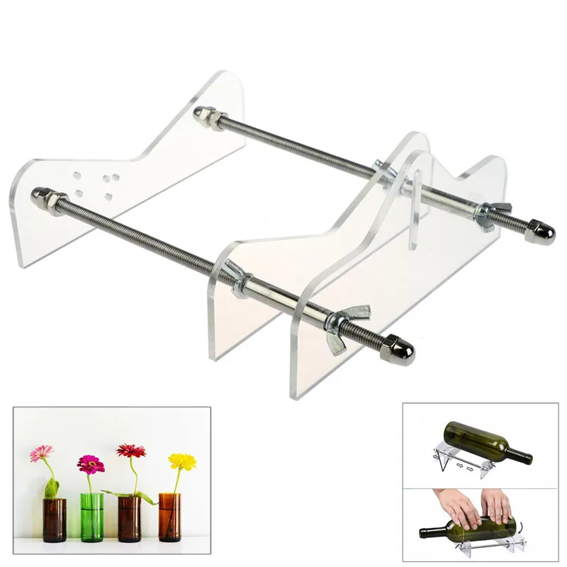 Kit da taglio fatto a mano per bottiglia di vetro 4in1 per bottiglia di vetro, macchina per barattolo, kit da taglio fatto a mano