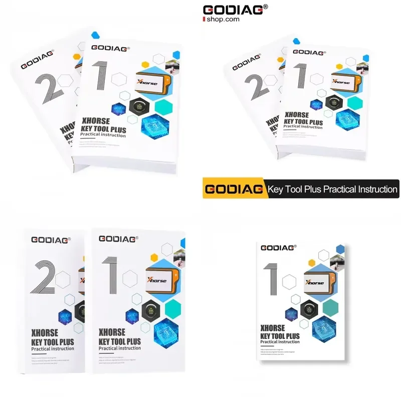 2026 GODIAG Key Tool Plus Practical Instruction 1&2 Two Books for Locksmith and Vehicle Maintenance Engineer