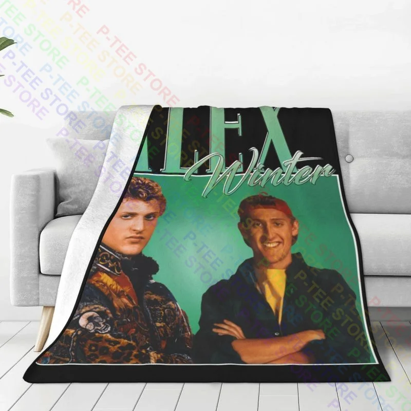 Alex Winter Appreciation Blanket Luxury Flannel On The Sofa Faux Fur Throw Decorative Sofa