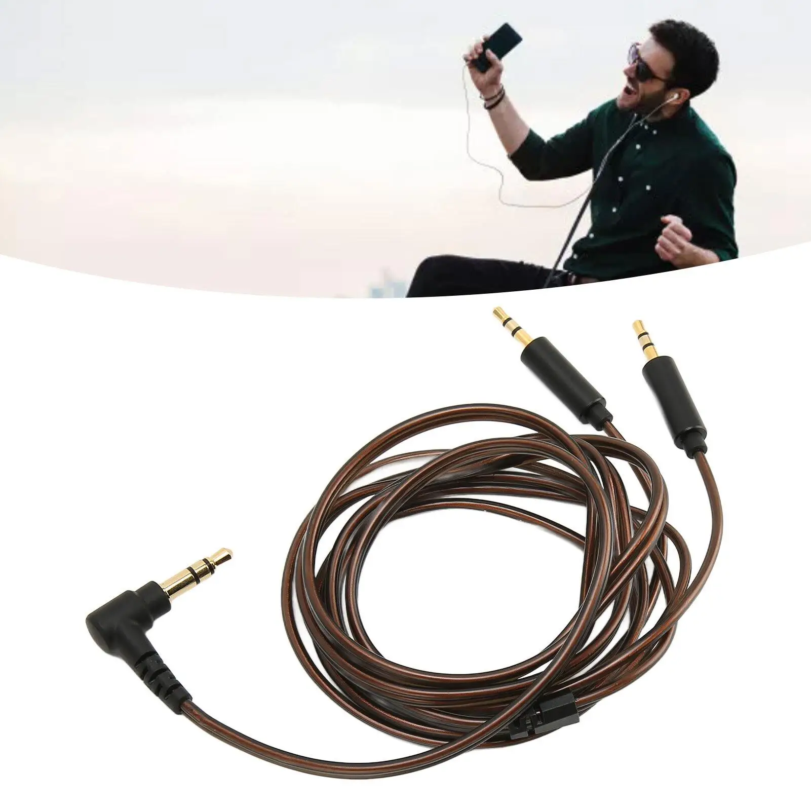 3.5mm to Dual 2.5mm Earphone Replacement Cable for he400s , HE400I, HE560, HE350, HE1000 & V2 - 47.2in