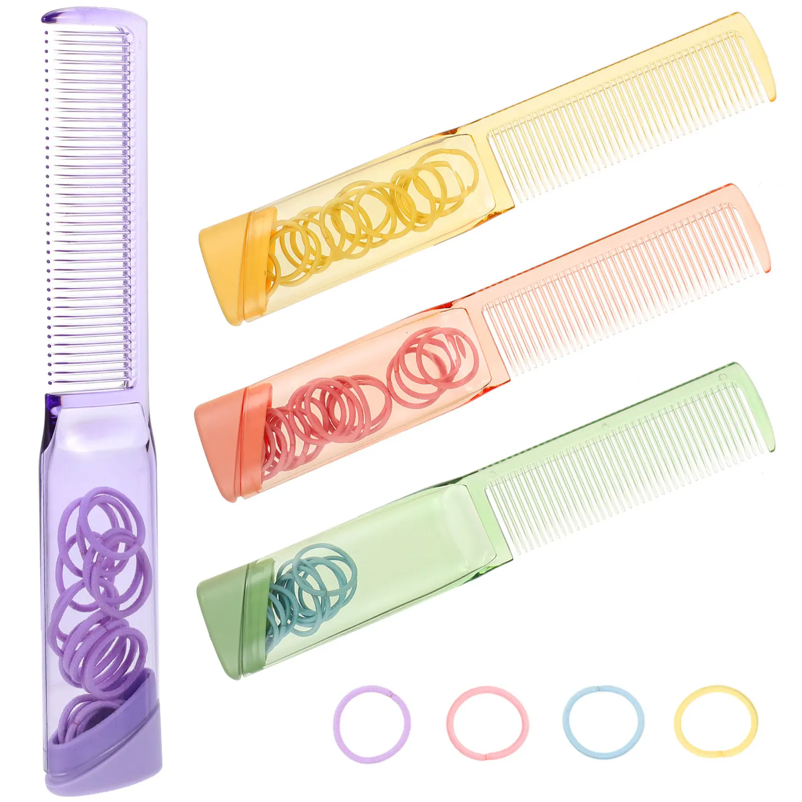 

4Pcs Multi-Functional Hair Straightening Comb Anti-Static Smooth Hairstyle Tool Detangling Styling Scalp Massage Home