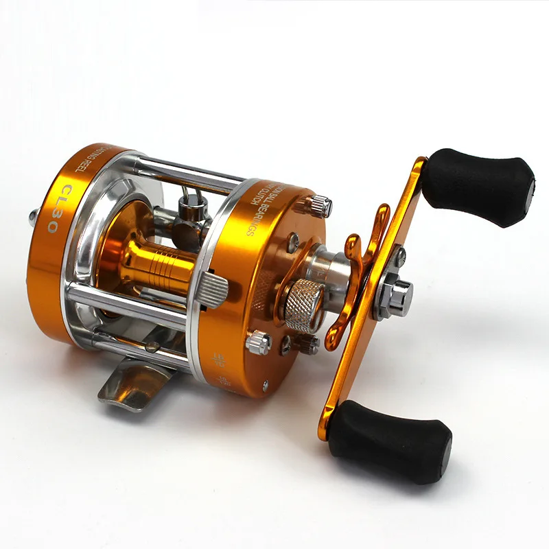 Metal Fish Wheel 30 Metal Double Brake Drum Fish Wheel Lua Fishing Line Wheel Fishing Tackle