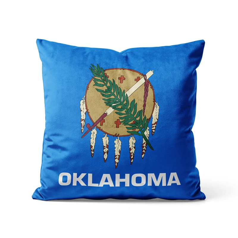 

Gaslight Gatekeep Girlboss Oklahoma Throw Pillow Covers Cushion Cases Pillowcases for Sofa 45cm x 45cm