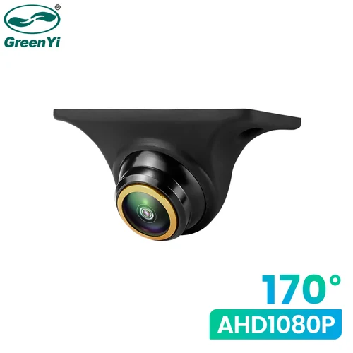 GreenYi AHD 1080P Cámara de visión trasera lateral delantera Visión nocturna 170 °   Lente ojo de pez cámara de respaldo inverso para coche G879