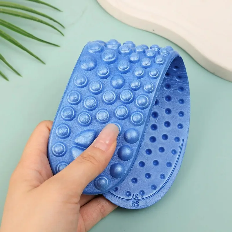 5D Massage Insoles for Plantar Fasciitis Pain Relief EVA Orthotic Shoe Insert for Relieve Foot Fatigue Improve Blood Circulation - view 4
