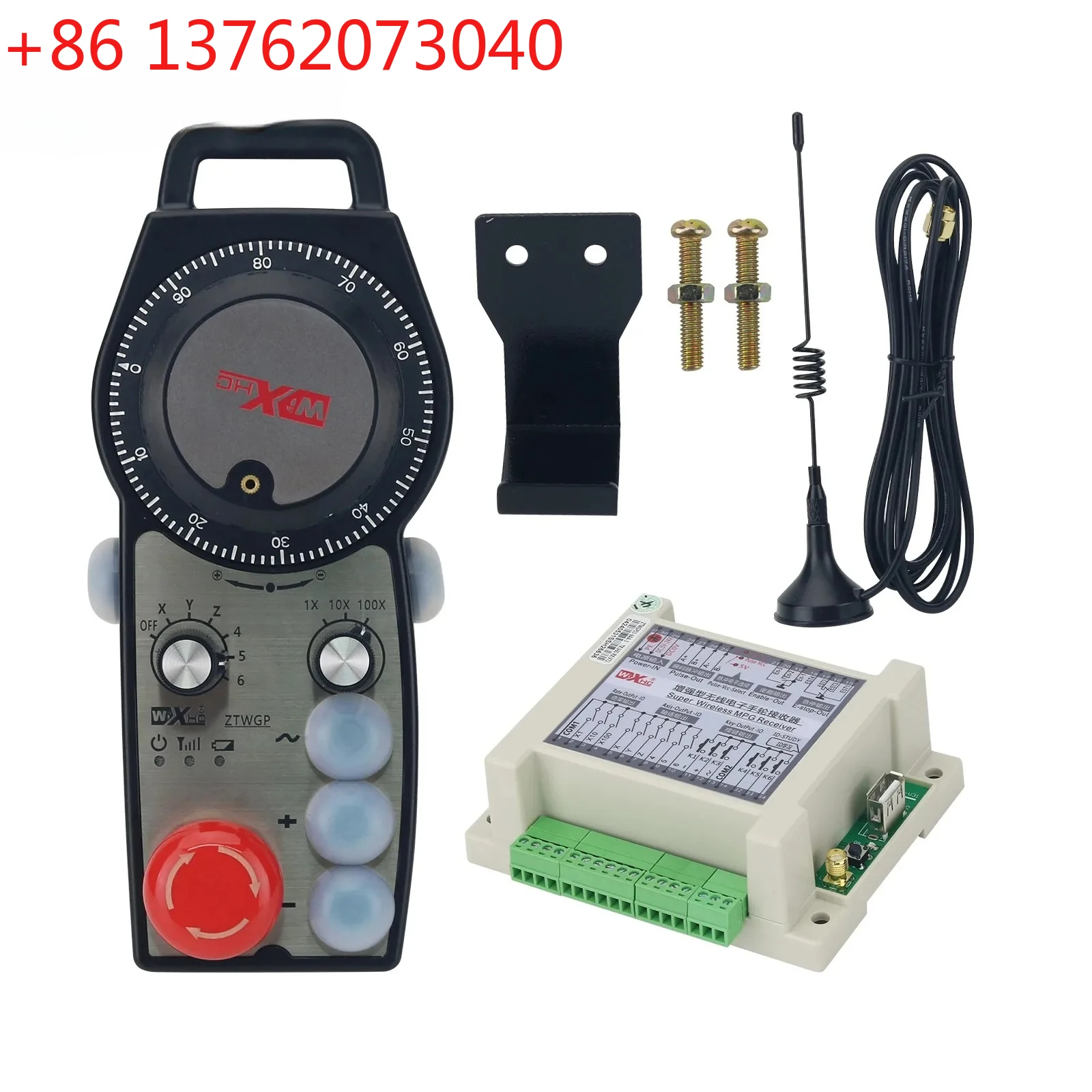 

Maxgeek ZTWGP-3 Wireless Manual Pulse Generator CNC MPG Controller 6-Axis Handwheel with 3 Customized Expansion Buttons