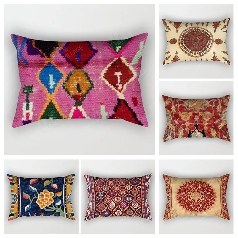 

Nordic vintage fall home decor 30*50cm throw pillow cover sofa boho living room Cushion cover 50x70 30x50cm 40x60 Morocco Persia