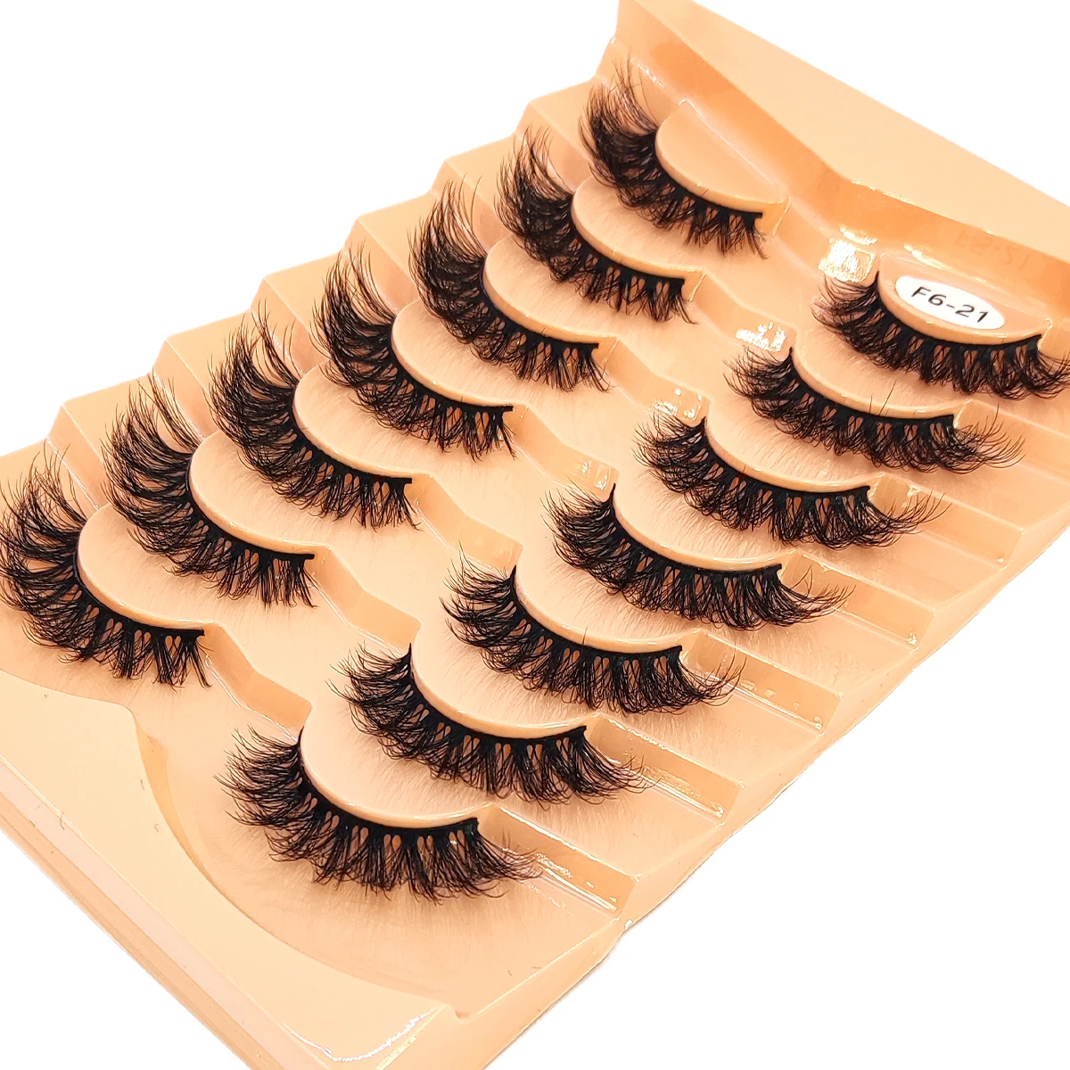 HBZGTLAD 7 pestañas dobles naturales largas para vacaciones pestañas suaves y esponjosas cruzadas Manga pestañas naturales extensión de pestañas maquillaje