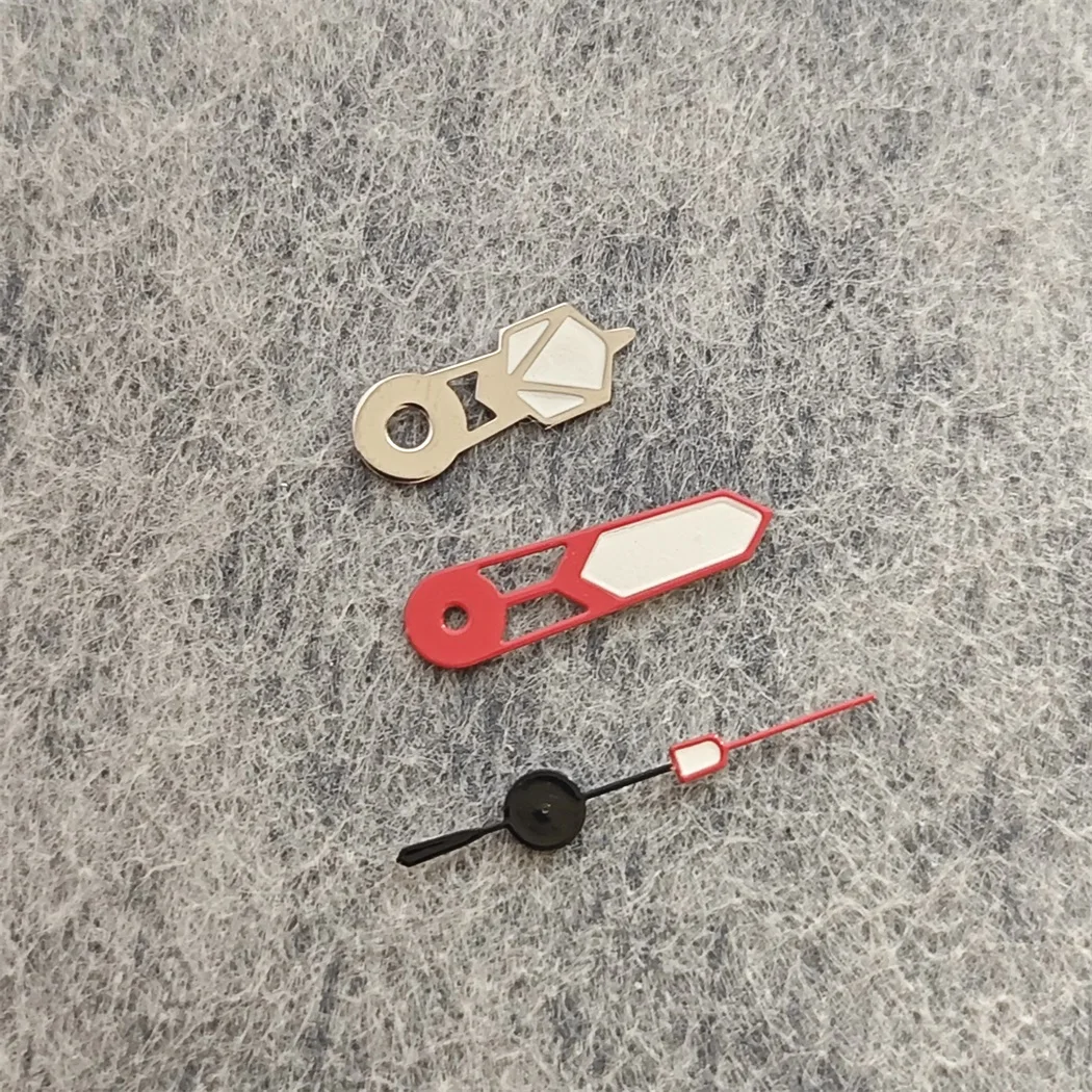 New Watch Hands Red Silver Needle Green Luminous Watch Modification Accessories for Japan NH35 / NH34/ NH36/4R/7S/ NH70 Movement