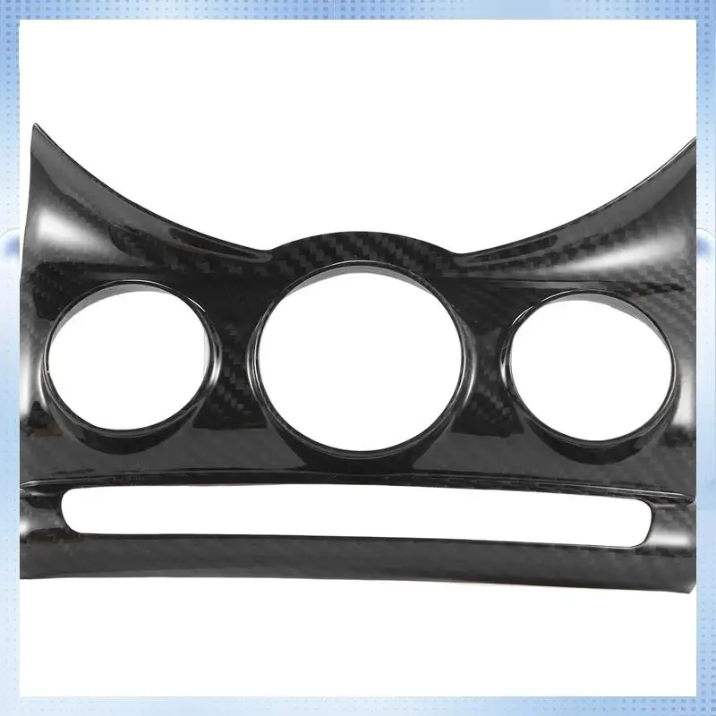 

NEW-Car Center Console Trim Cover Dashboad Air Conditioning Knob Panel For BMW MINI Cooper F55 F56 Replacement Parts Carbon Fibe