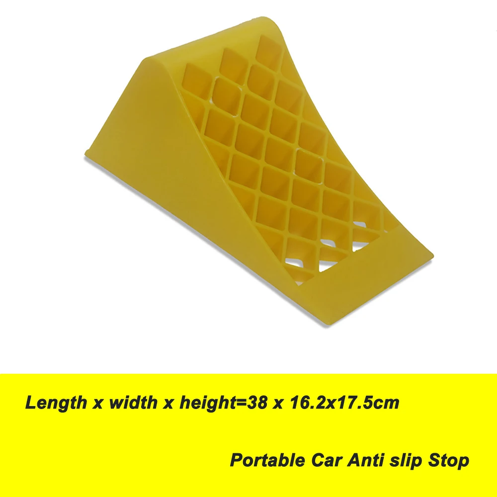 Plastics Portable Wheel Tire Stopper Heavy RV Truck Wheel Tire Block Grille Base Tire Anti slip Fixing Pad RV Tire Accessories