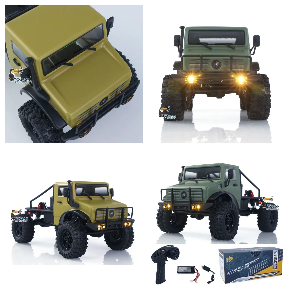 

RTR 1/18 RC Rock Crawler Car CR18P V3 4WD Off road Climbing Vehicle Ready To Run Hobbywing Brushless Motor ESC LED Boys Toys