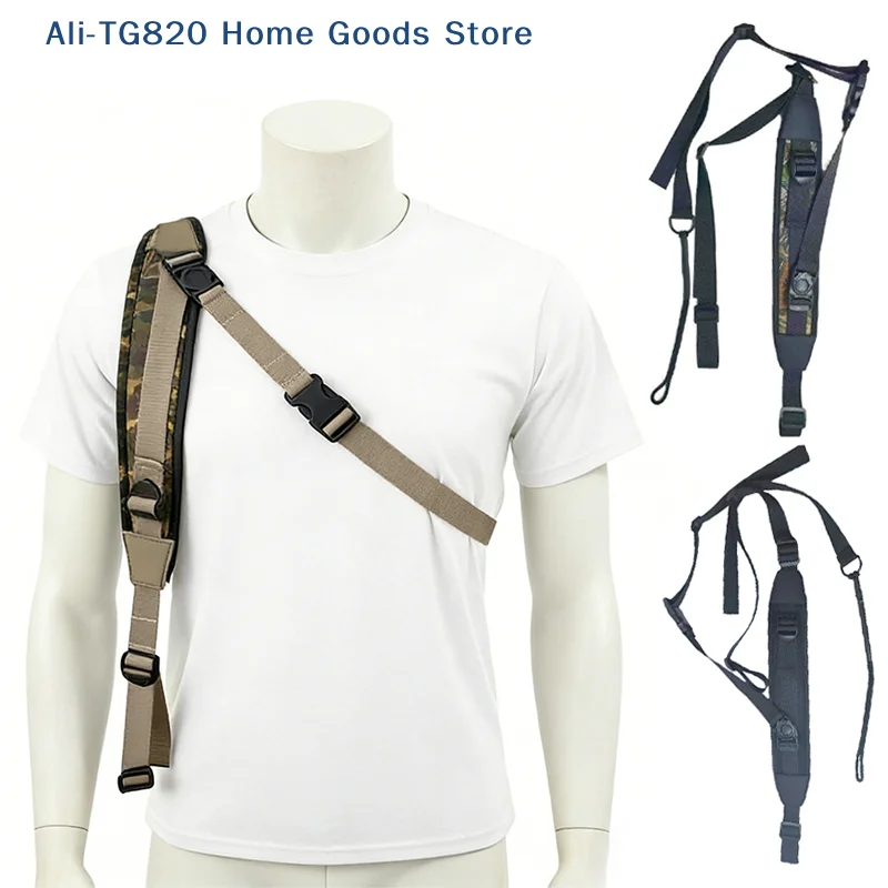 [TG820]Stalker Sling - Qualité supérieure V2, coussin antidérapant en caoutchouc intégré, modèle universel, rembourrage en néoprène, longueur réglable