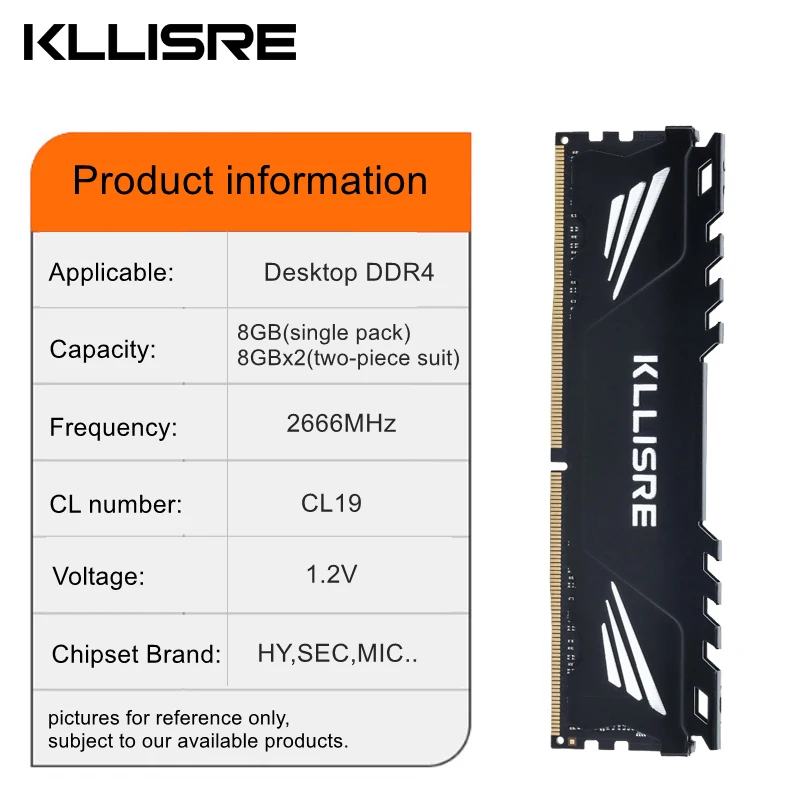 Kllisre DDR4 8GB 2666MHz 8G 3200MHz メモリ デスクトップ RAM DIMM