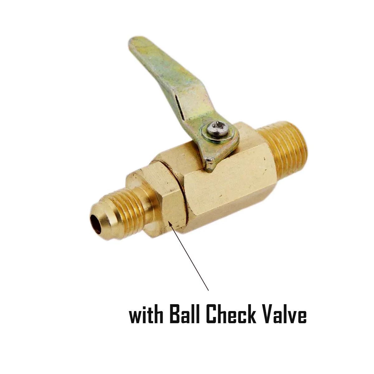 Brass Shut Off Valve With Ball Check Valve 1/4\