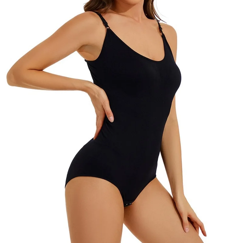 Sling Bodysuit Shapewear for Women Tummy Control Dress One Piece Backless Bodysuit Tops Body Shaper with Built-in Bra