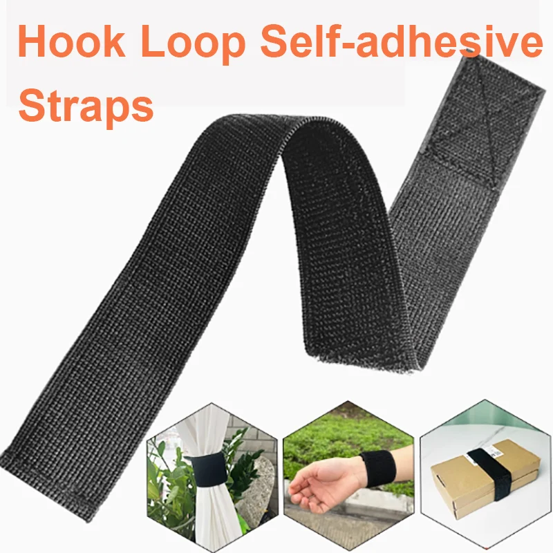 Multifunctional High Elastic Hook Loop Fastener Tape Waist Tightening Leggings Elastic Bandage Self-adhesive Cable Ties Straps