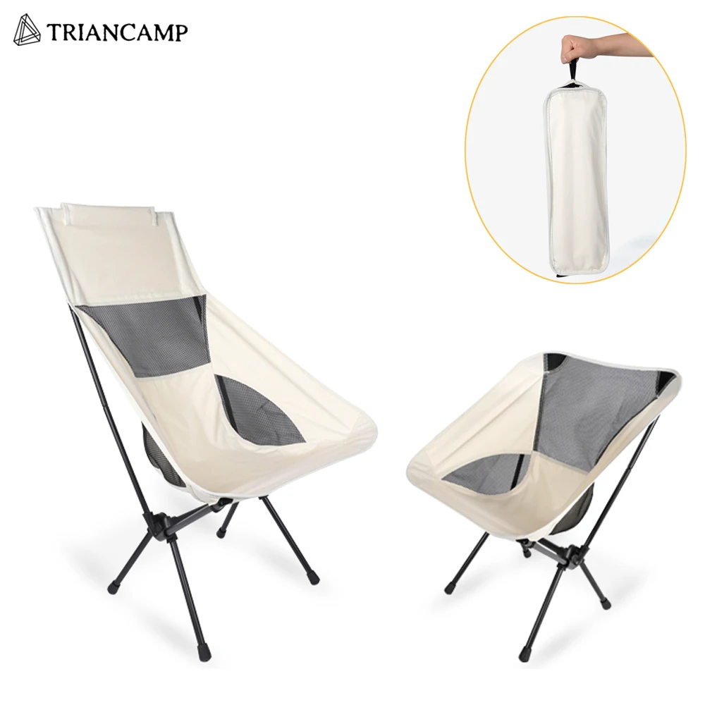 

Outdoor camping folding chair portable moon chair fishing stool art painting chair breathable net back chair beach picnic chair