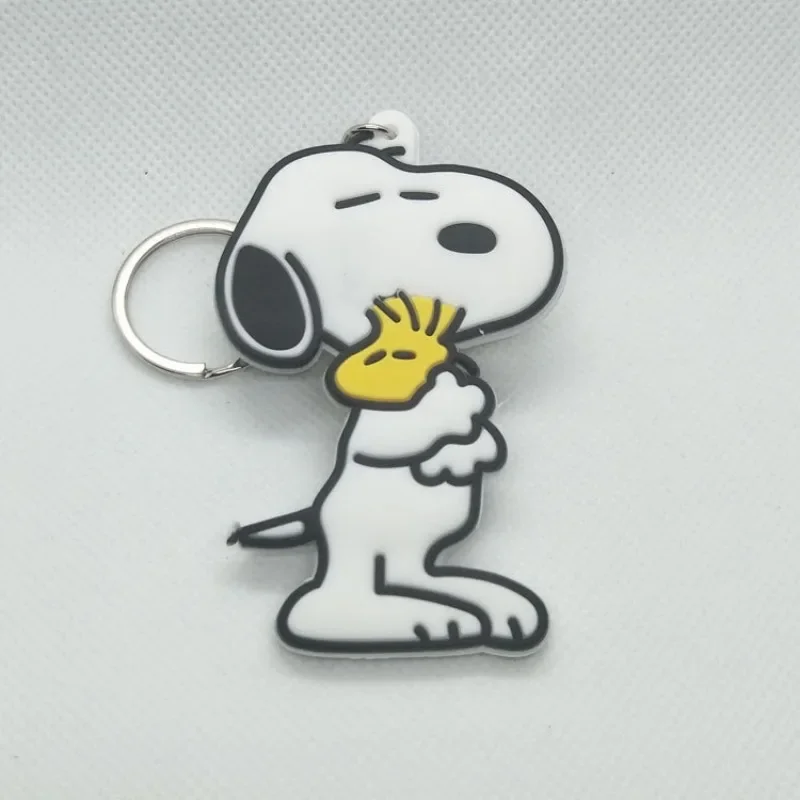 Snoopy Charlie Woodstock Key Chain Mobile Phone Chain Keyring Student Gift Cute Cartoon Bag Pendant Lanyard Decor Keychain Gift