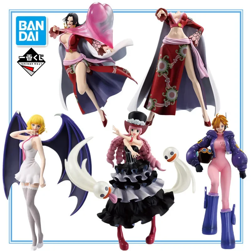 BANDAI One Piece Ichiban Kuji Memories of the female protagonist Hancock Lilith Stussy Perona PVC Anime Figure Action Model Toys