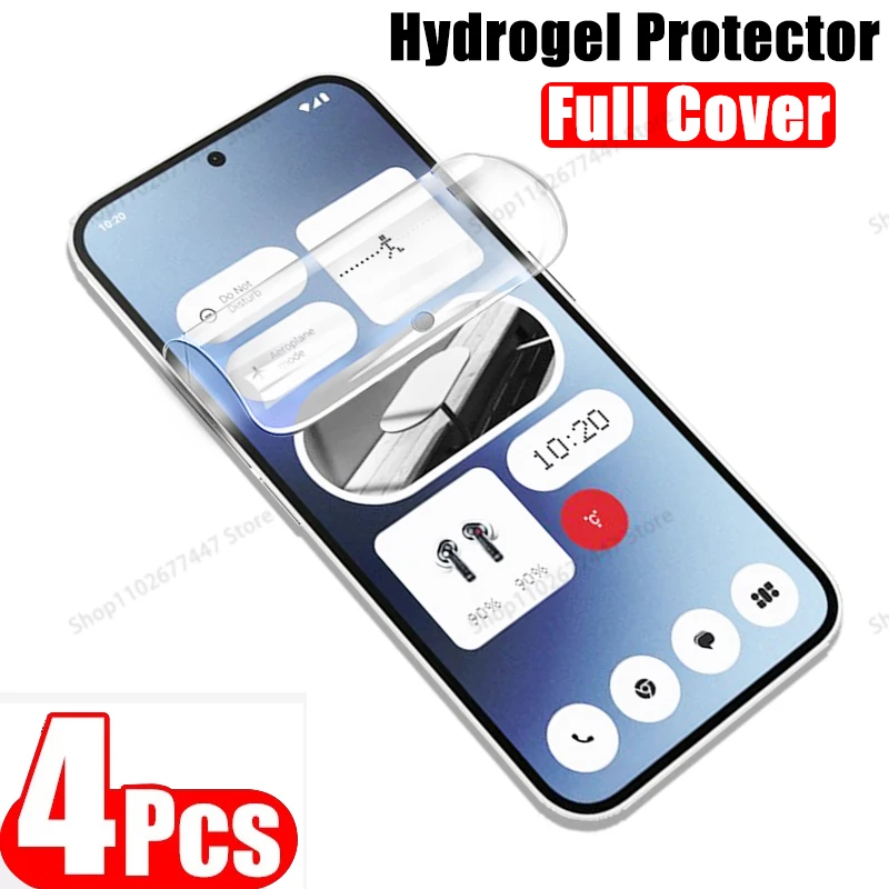 4Pcs Hydrogel Protector For Nothing Phone 2a 2 HD Film Phone 1 Full Cover Screen Protector