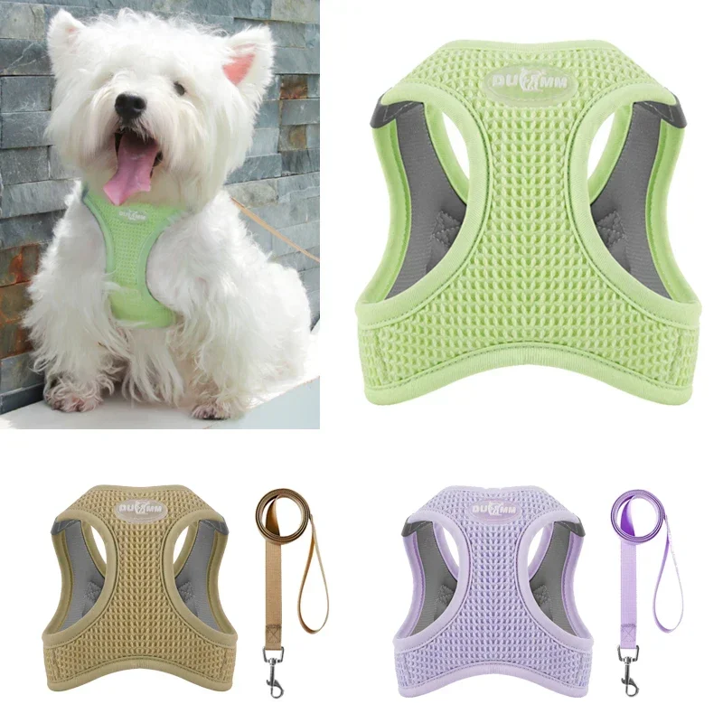 

Dog Adjustable Harness Leash Set Puppy Cats Reflective Harness Vest Pets Outdoor Walking Chest Strap dog accessories