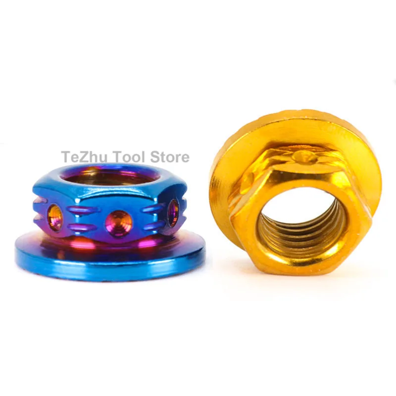 1pc M6 M8 M10 M12 304 Stainless Steel Fancy Flange Nuts Electric Motorcycle Rear Axle Modification Nut