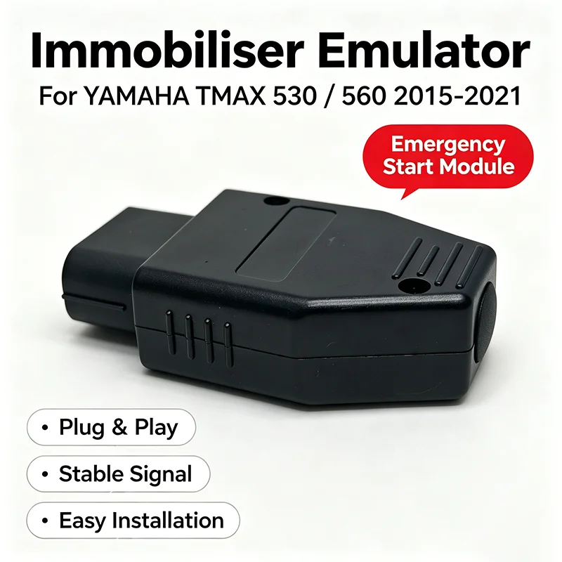 For Yamaha TMAX 530 560 2015-2021 Immobiliser Emulator Emergency Start Bypass Module Anti-theft System Simulator Plug and Play
