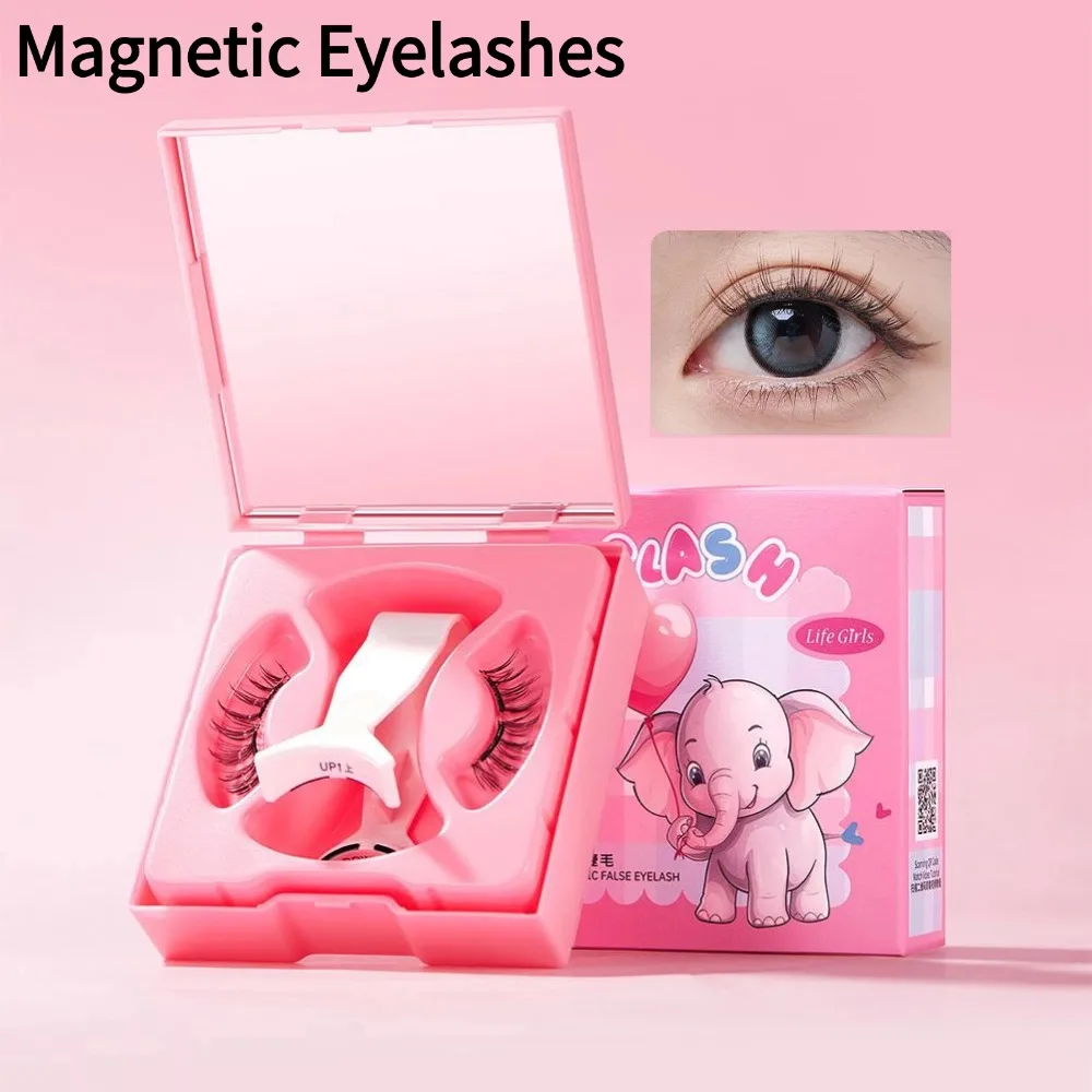 12 أنماط الرموش المغناطيسية 1 أزواج اليدوية ثلاثية الأبعاد المنك جلدة قابلة لإعادة الاستخدام الطبيعية سميكة العلوي الرموش ماكياج الملقط أداة #6