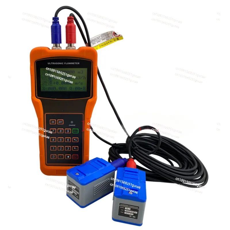 Portable Ultrasonic Flow Meter TUF-2000H with TM-1 Transducer DN50-700mm Handheld Flowmeter