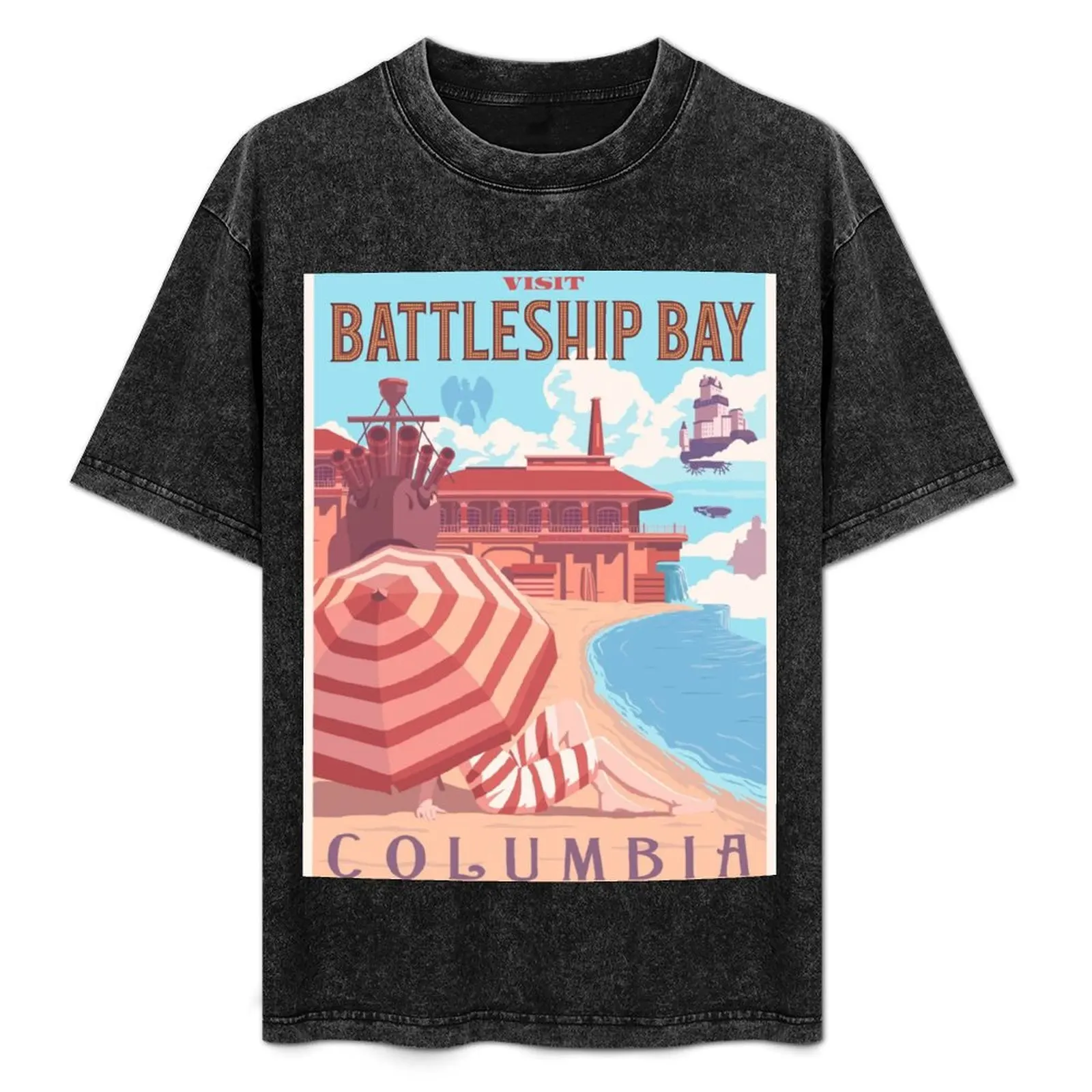 

Columbia Poster T-Shirt vintage anime shirt cheap stuff street wear funny costumes mens t shirt