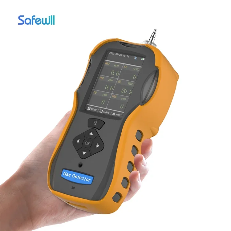 Safewill ES60A Portable pumping type handheld NH3 H2S analyzer multi gas detector for pig farms