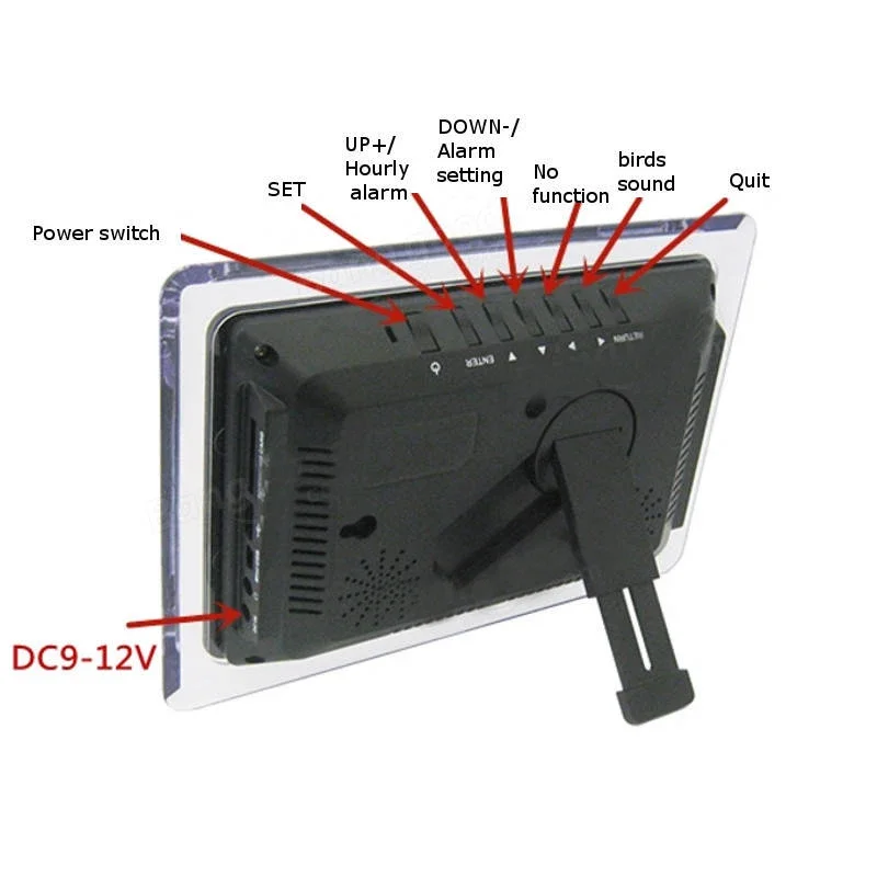 Imagem -05 - Calendário Eletrônico Solda Kit High Precision Faça Você Mesmo Relógio Kit Switch Cores com Case dc 912v 12v 24 Horas c f Ecl-1227