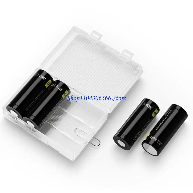 02DD Battery Storage Box Secure Store 26650 Batteries 26650 Battery Storage Case