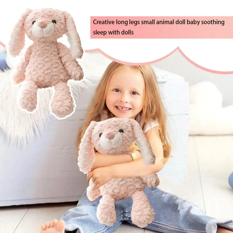 Animal en peluche endormi pour enfants, animal à longues jambes, jouet pour bébé, petit copain endormi, créatif, 14 po