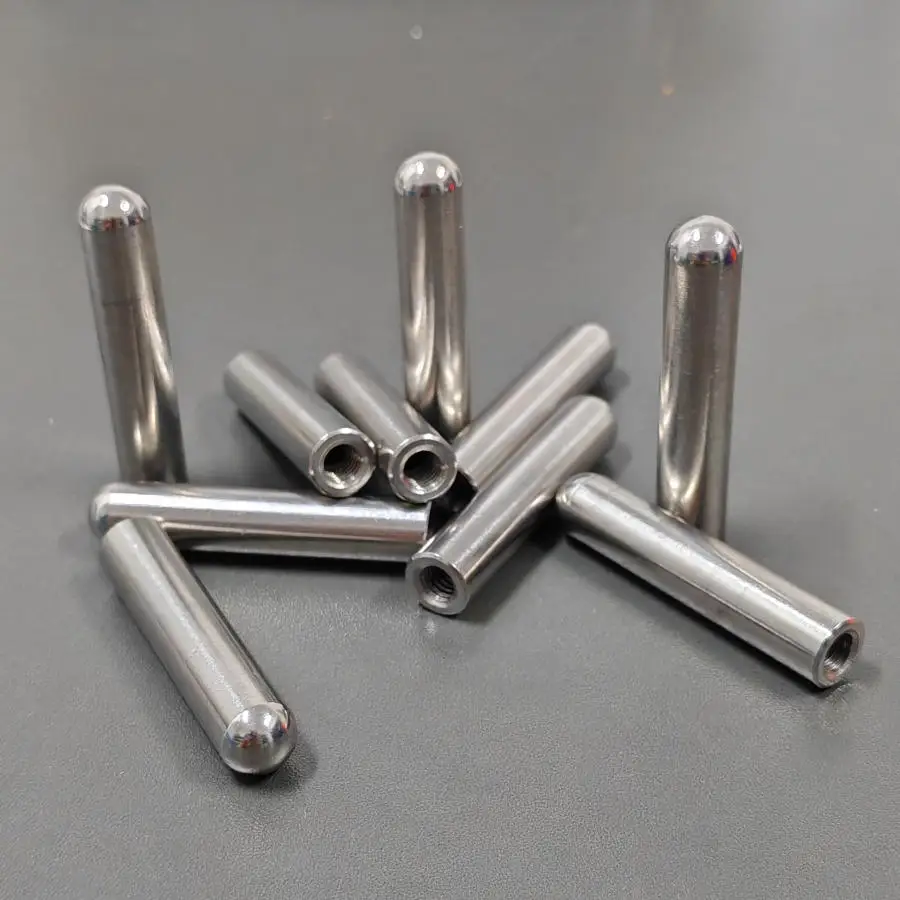 SUS304 Stainless Steel Cylindrical Locating Pin Internal Thread Guide Pillar M4-M8 Perforated Positioning Hardware Pin