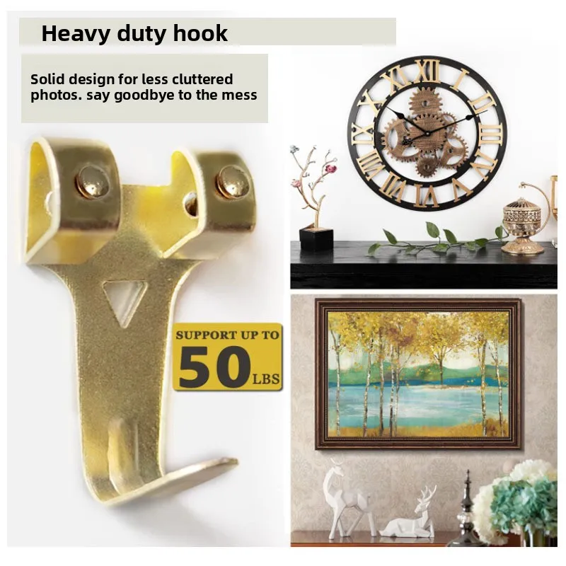 55pcs Metal Reinforced Photo Frame Hook Combination Set Photo Hanging Parts Picture Frame Accessories