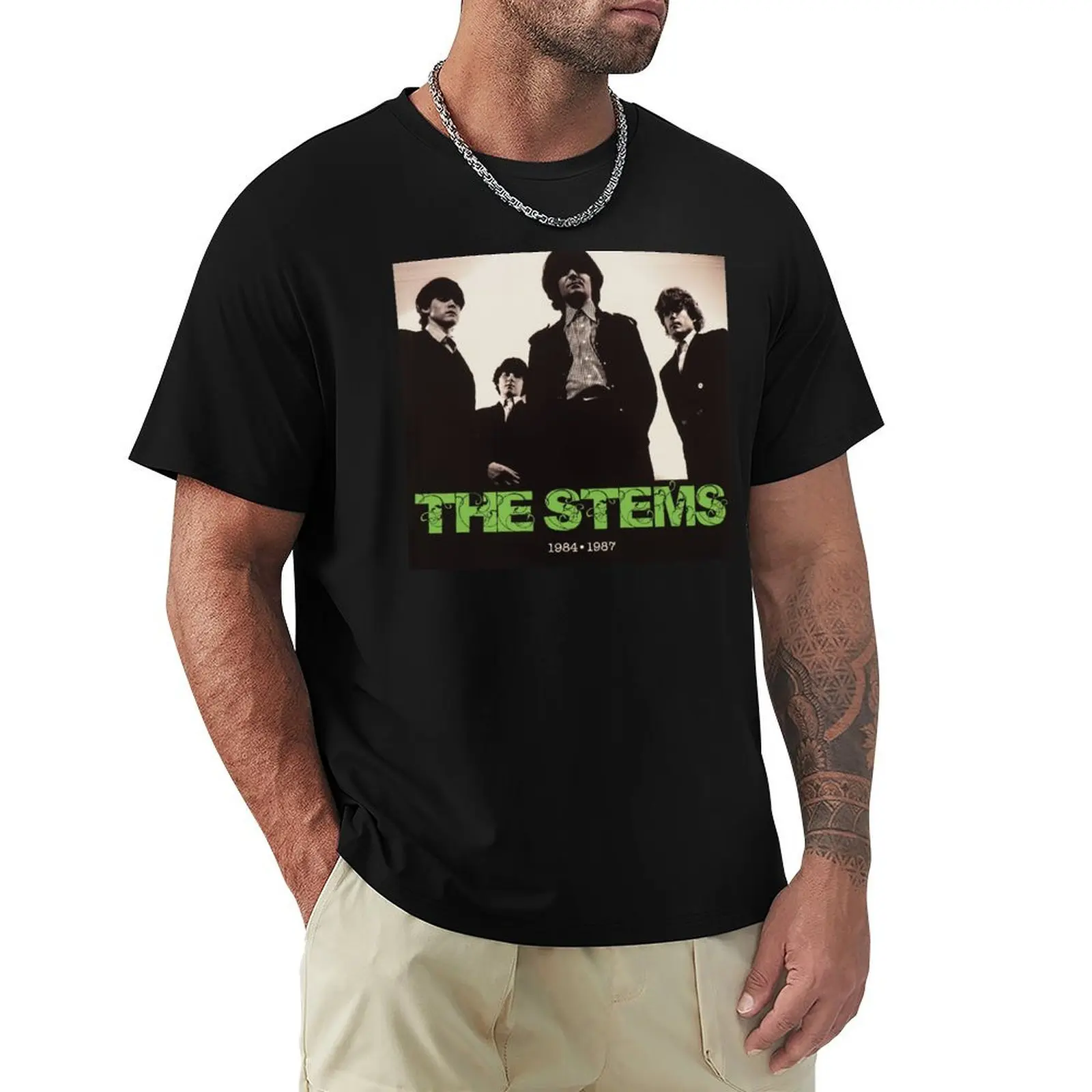 

The Stems T-Shirt blue lock vintage affliction shirts Men's clothing